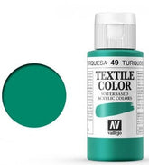 VALLEJO TEXTILE COLOR 49: 60 ML. TURQUOISE - Al Masam Stationery LLC